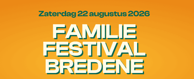 Gratis naar het Familiefestival Bredene 2026 op 22 augustus