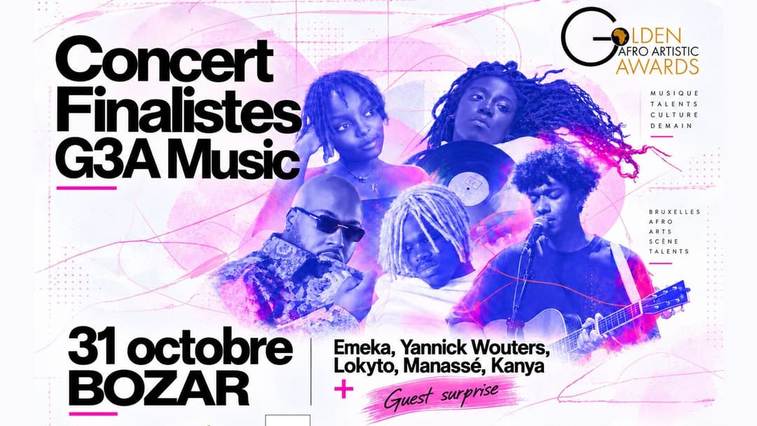 TARMAC t'offre tes places pour le concert final du G3A Music au Bozar en date du 31 octobre