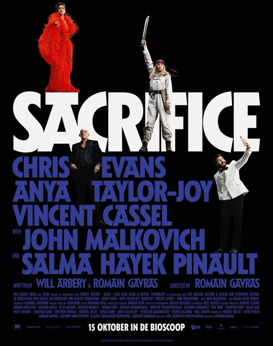 Win vrijkaarten voor de actiefilm Sacrifice: bizarre gijzeling op chic benefietgala