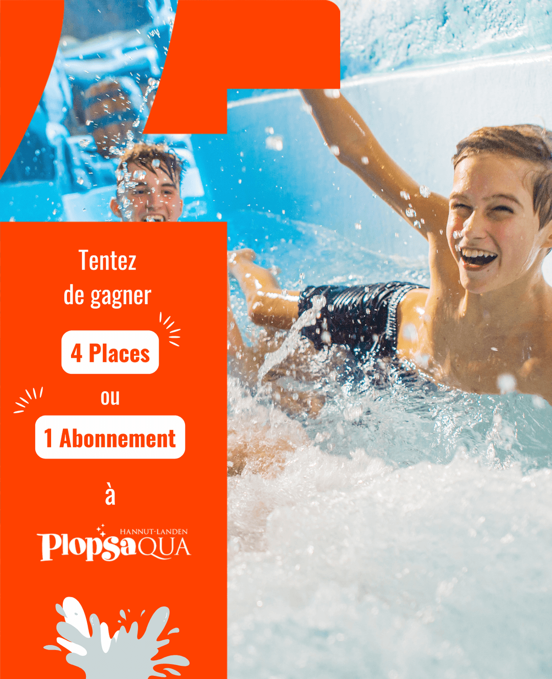 Vos entrées ou votre abonnement à Plopsaqua Hannut-Landen