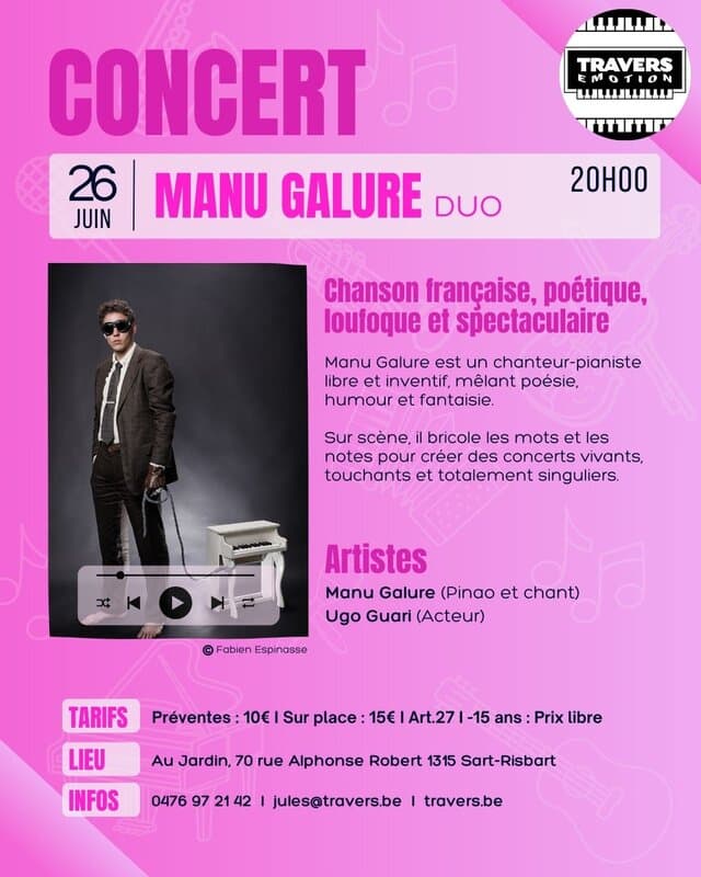 Concert : Manu Galure (duo)