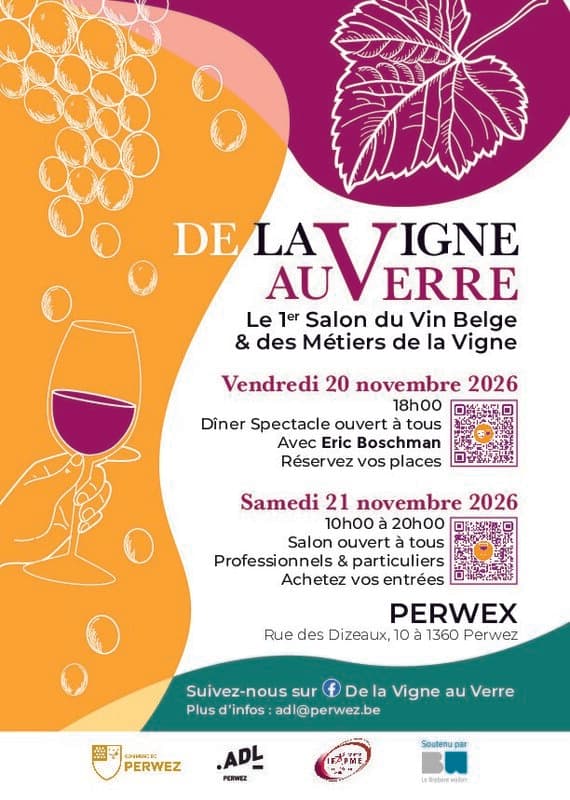 De la Vigne au Verre – Le Salon des Vins Belges et des Métiers de la Vigne