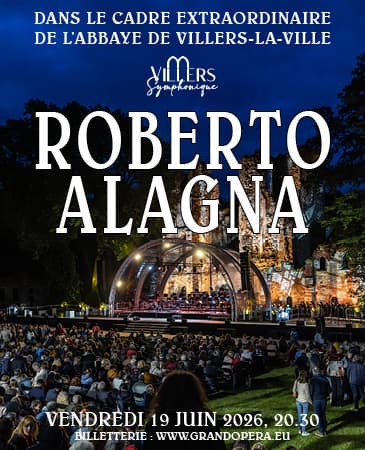 2 places pour « Classical Villers - Roberto Alagna » à l’Abbaye de Villers-la-Ville le 19/6 à 20h30.