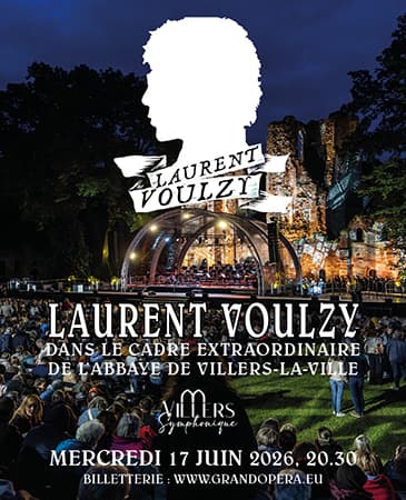 2 places pour « Classical Villers - Laurent Voulzy » à l’Abbaye de Villers-la-Ville le 17/6 à 20h30.