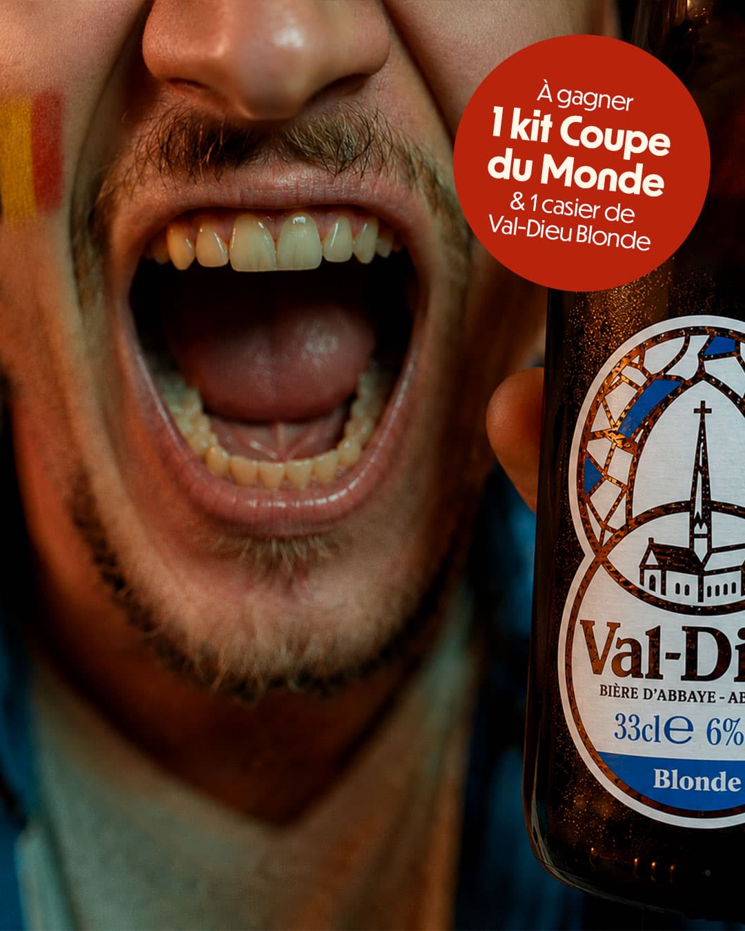 1 kit Coupe du Monde & 1 casier de Val-Dieu Blonde à gagner