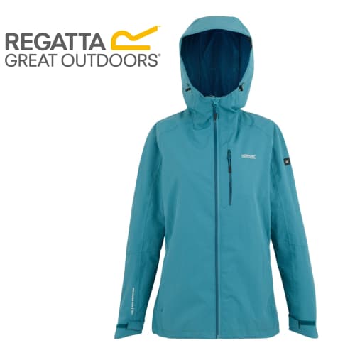 Goodies: win een blauw Regatta Birchdale II regenjack voor dames