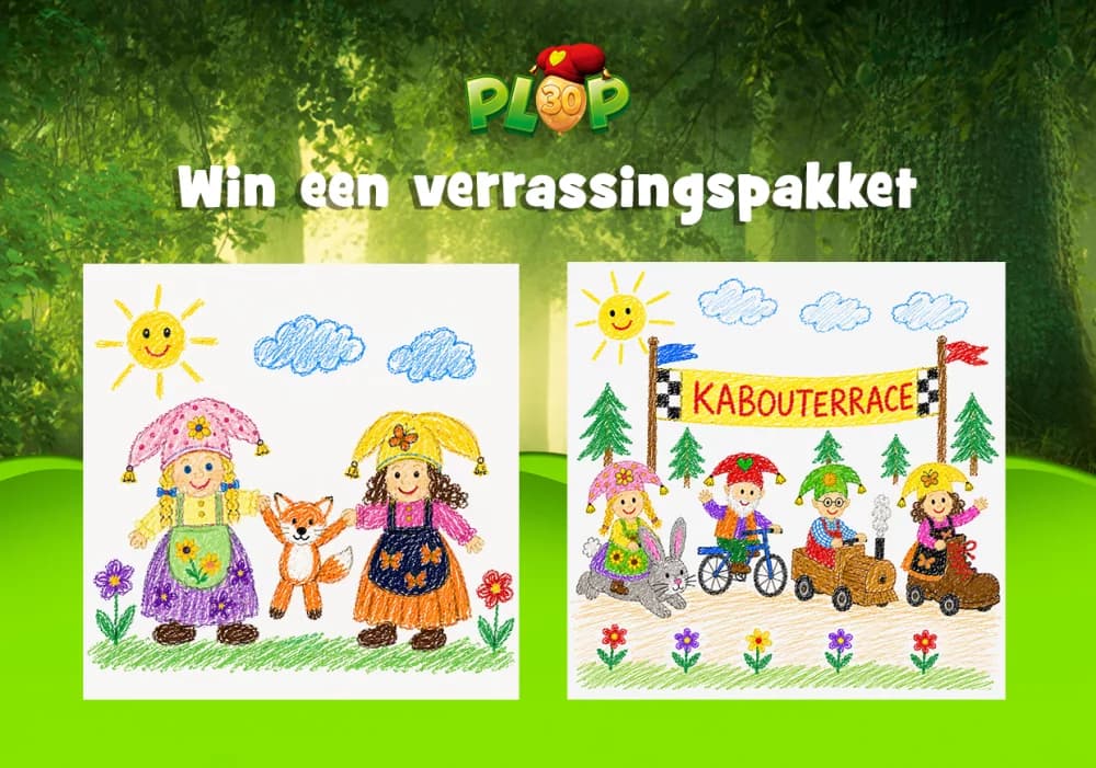 Win - Stuur je tekening op en maak kans op een Kabouter Plop-pakket