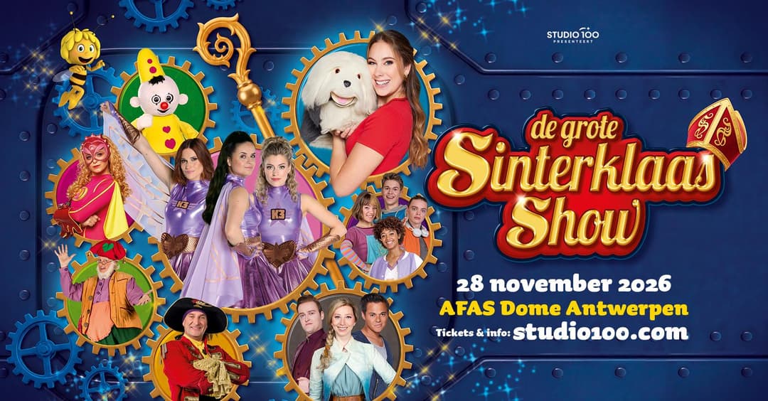 Een familieticket voor de Grote Sinterklaasshow op 28 november!