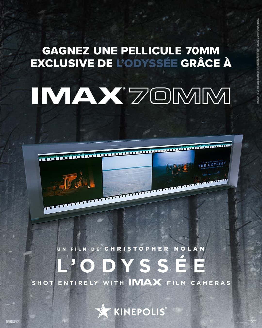 Tentez de remporter une pellicule IMAX exclusive grâce à L’Odyssée !