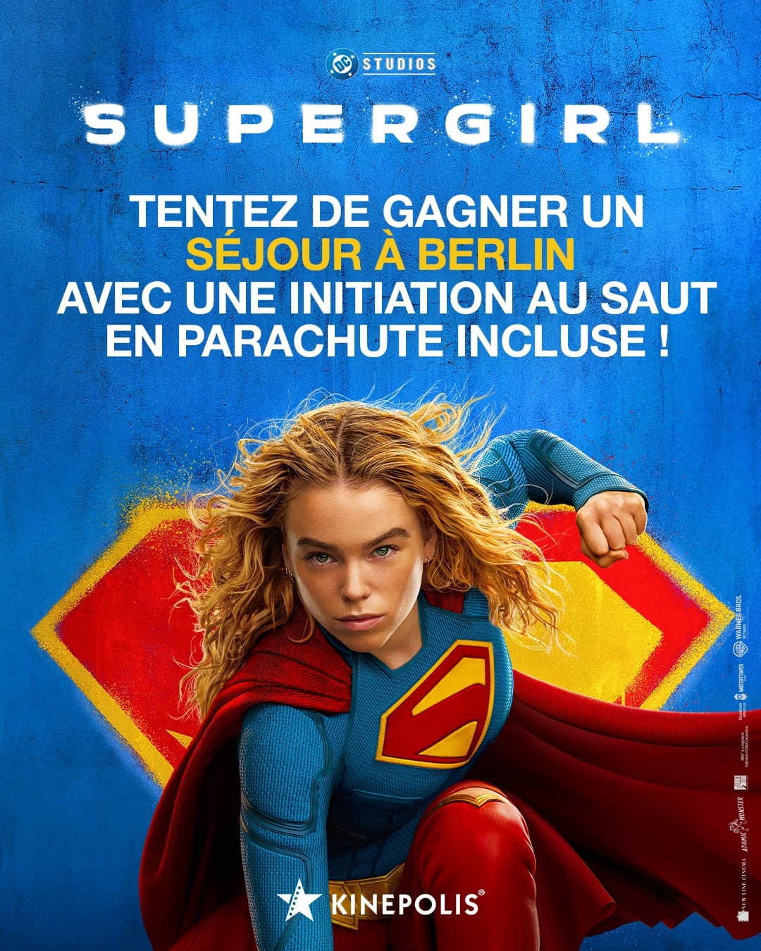 Tentez de gagner un séjour à Berlin avec une initiation au saut en parachute incluse grâce à Supergirl !