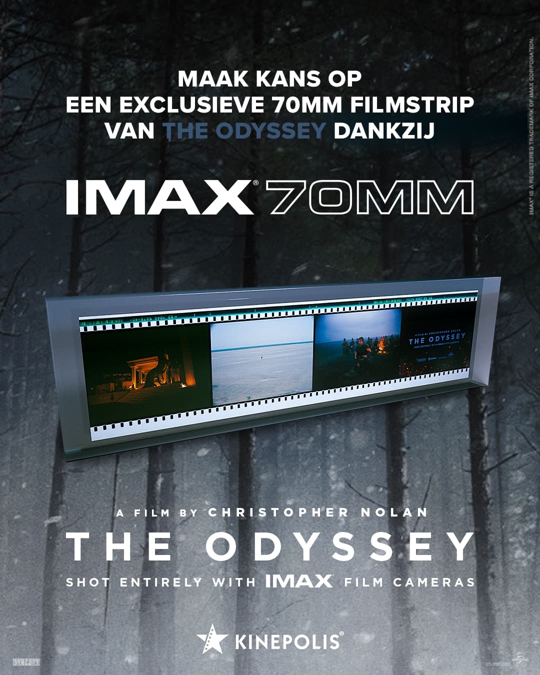 Maak kans op een exclusieve IMAX-filmstrip dankzij The Odyssey!