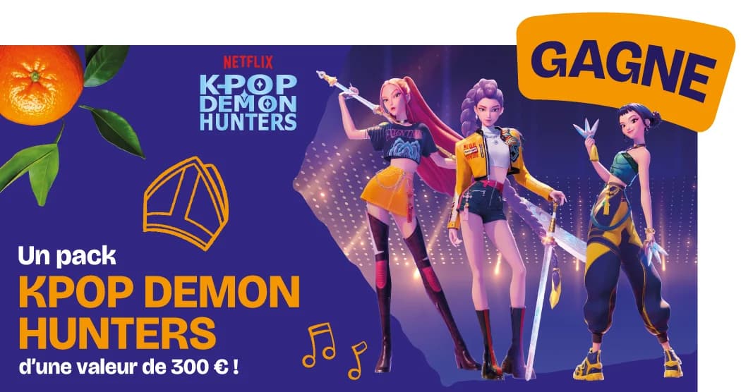 Gagne un pack de prix KPop Demon Hunters d'une valeur de 300 € !