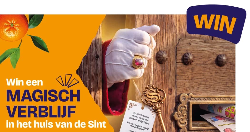 Win een verblijf in het huis van de Sint