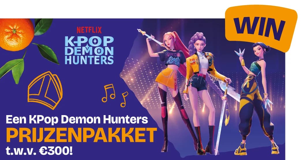 Win een KPop Demon Hunters Prijzenpakket t.w.v. €300!