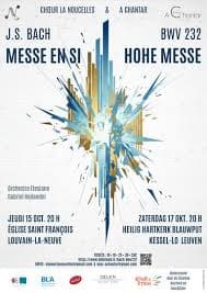 2 places pour « Messe en Si de Bach par le Choeur La Noucelles » à l’Eglise St François à LLN le 15/10/26 à 20h.